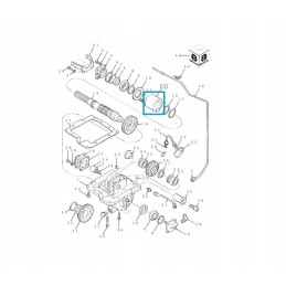 Connecting sleeve ford 7840 new holland ts 83957939 c