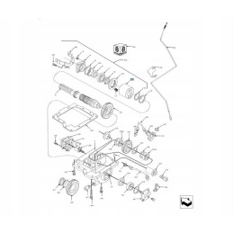 Connecting sleeve ford 7840 new holland ts 83957939 c