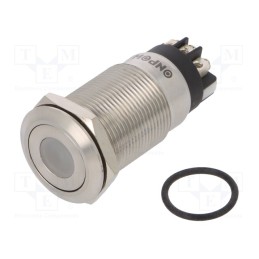 1 pcs x ONPOW - LAS1GQF-11ZD/L/W/12V/S - Switch: vandal resistant, Pos: 2, SPDT, 3A/220VAC, 5A/24VDC, IP65