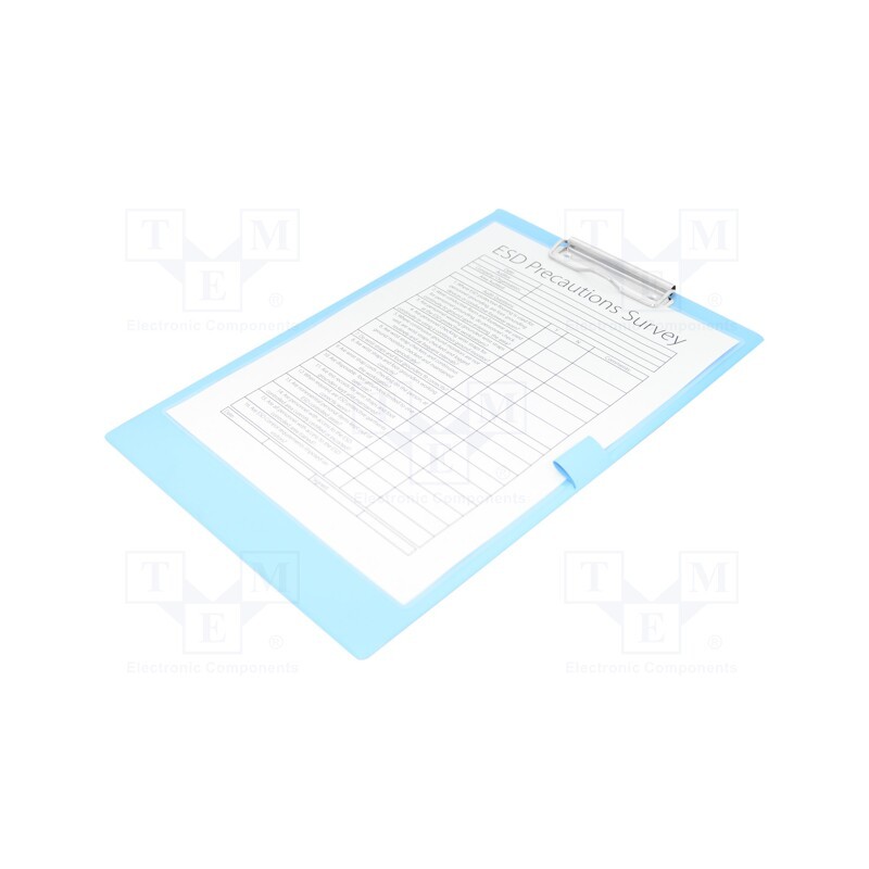 1 pcs x ANTISTAT - 105-0006 - Clipboard, ESD, A4, 1pcs, Application: for storing documents, PVC