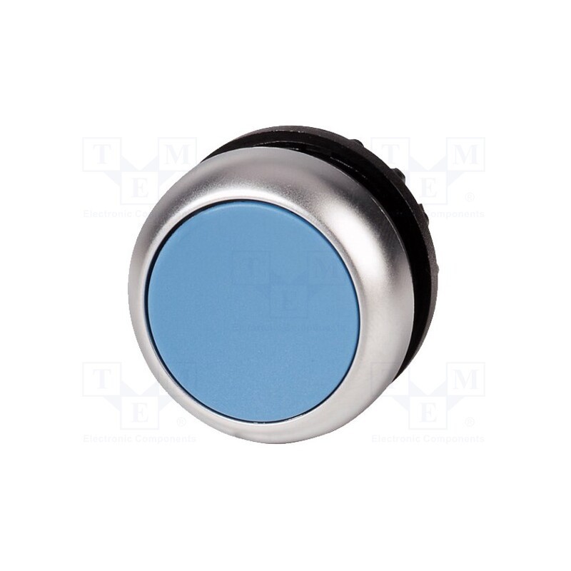 1 pcs x EATON ELECTRIC - M22-DR-B - Switch: push-button, 22mm, Stabl.pos: 2, blue, none, IP67, flat
