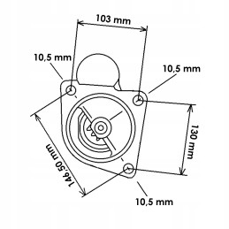 Starter case mxm 87755550 12v 2 8kw hc cargo