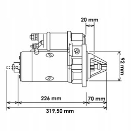 Starter New Holland TM 87755550 12v 2 8kw cargo