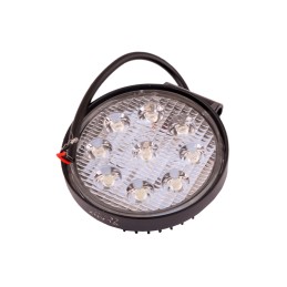 Round work lamp 27w 9 LED glanz