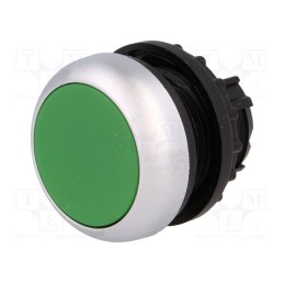 1 pcs x EATON ELECTRIC - M22-DR-G - Switch: push-button, 22mm, Stabl.pos: 2, green, none, IP67, flat