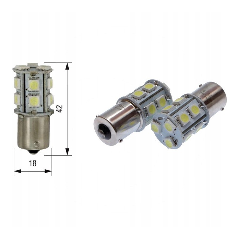 Bulb 12v 13xsmd 5050 led ba15s 2 pcs bosma