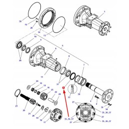 4307366m1 rear axle shaft seal