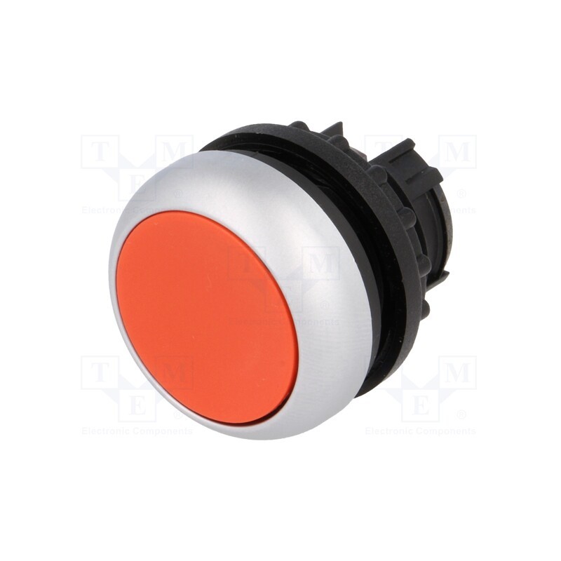 1 pcs x EATON ELECTRIC - M22-DR-R - Switch: push-button, 22mm, Stabl.pos: 2, red, none, IP67, flat, Pos: 2