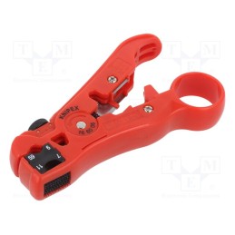 1 pcs x KNIPEX - 16 60 06 SB - Stripping tool, Wire: coaxial, RG11,RG59,RG6,RG7