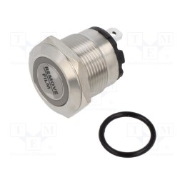 1 pcs x ONPOW - ONPOW6219F-10ZE/J/R/24V/S - Switch: vandal resistant, Pos: 2, SPST-NO, 20A/220VAC, IP40, OFF-ON