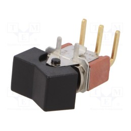 1 pcs x C&K - 7101J1ABE2 - ROCKER, SPDT, Pos: 2, ON-ON, Rcont max: 10mΩ, -30÷85°C, THT, black