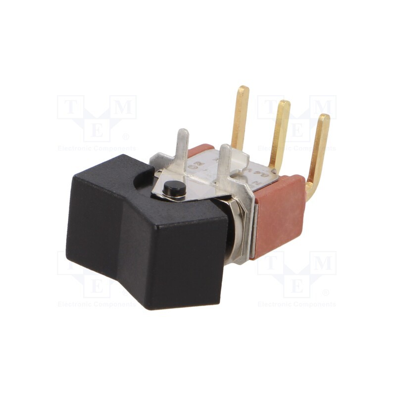 1 pcs x C&K - 7101J1ABE2 - ROCKER, SPDT, Pos: 2, ON-ON, Rcont max: 10mΩ, -30÷85°C, THT, black