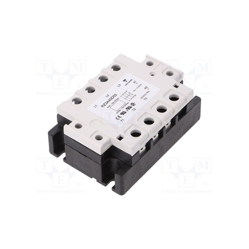 1 pcs x CARLO GAVAZZI - RZ3A40D55 - Relay: solid state, 55A, Uswitch: 24÷440VAC, 3-phase, -30÷80°C