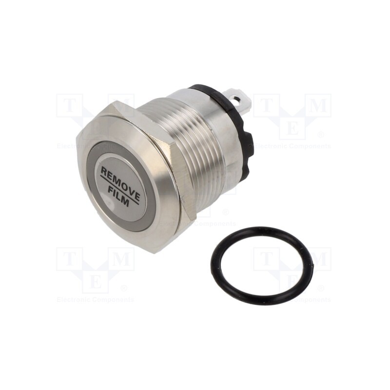 1 pcs x ONPOW - ONPOW6219F-10ZE/J/B/24V/S - Switch: vandal resistant, Pos: 2, SPST-NO, 20A/220VAC, IP40, OFF-ON