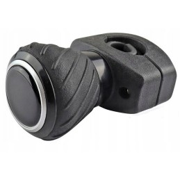 Universal steering wheel knob with ball bearings, black