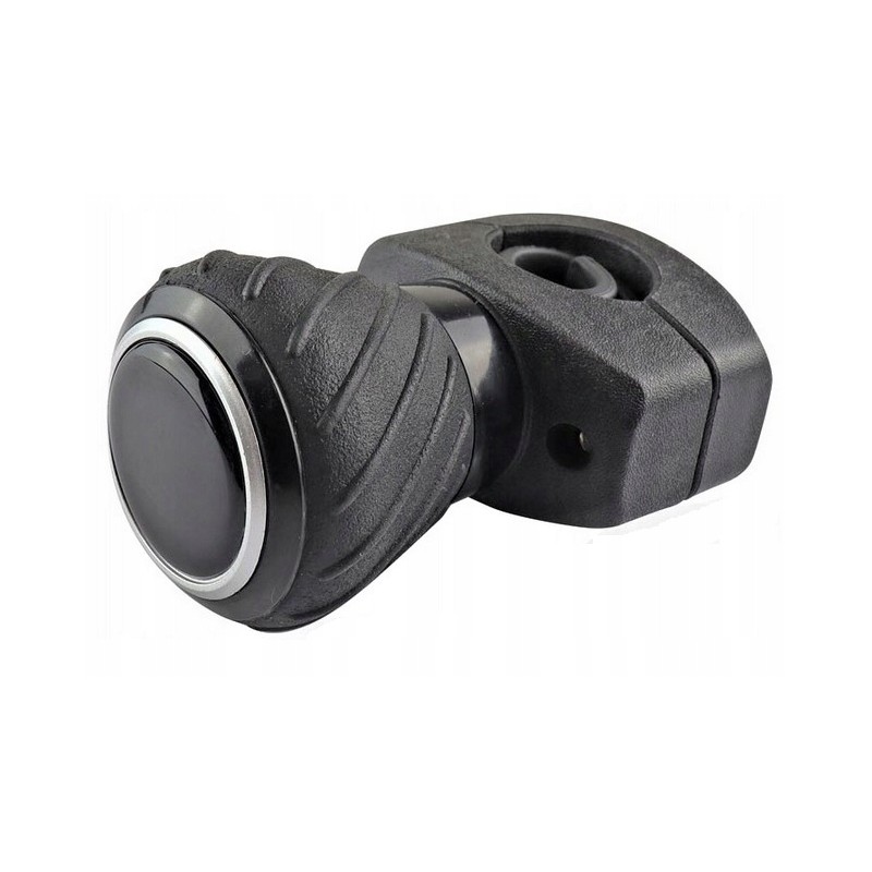 Universal steering wheel knob with ball bearings, black