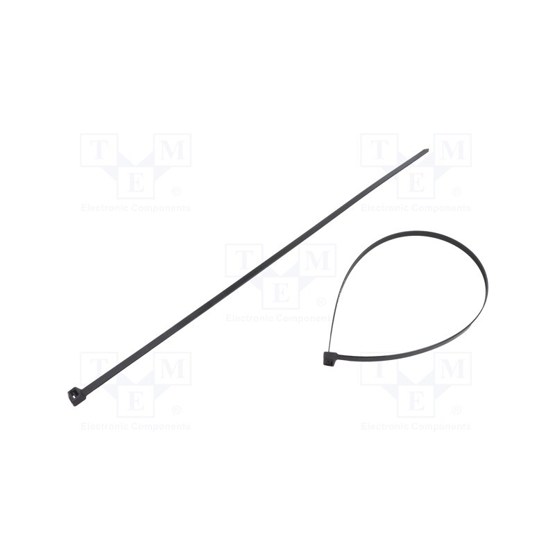 100 pcs x BM GROUP - BMN5390 - Cable tie, L: 530mm, W: 9mm, polyamide, 800N, black, Ømax: 163.5mm