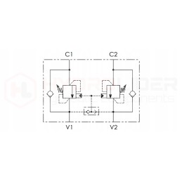 Counterbalance valve for vbcd 3 4 120l hydrolider
