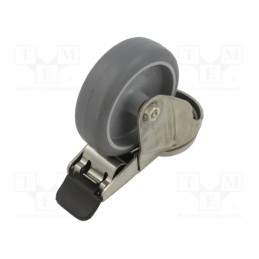 1 pcs x RADER - MX075TPAHS-BK - Transport wheel, Ø: 75mm, W: 24mm, H: 101mm, torsional with lock