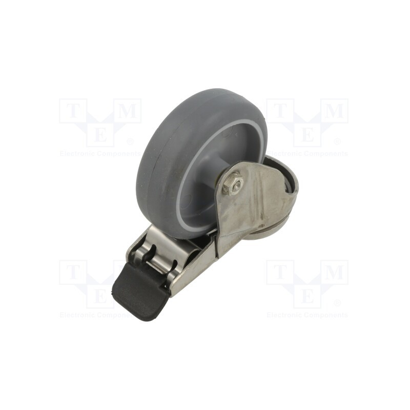 1 pcs x RADER - MX075TPAHS-BK - Transport wheel, Ø: 75mm, W: 24mm, H: 101mm, torsional with lock