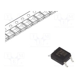2 pcs x VISHAY - VOM617A-8X001T - Optocoupler, SMD, Ch: 1, OUT: transistor, Uinsul: 3.75kV, Uce: 80V