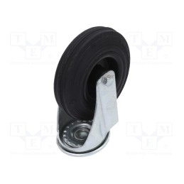 1 pcs x ELESA+GANTER - 449711 - Transport wheel, Ø: 125mm, W: 37.5mm, H: 156mm, torsional, 86kg
