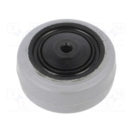 1 pcs x RADER - POGES 80/8K1 - Transport wheel, Ø: 80mm, W: 36mm, rubber, Shore hardness: 65, POGES