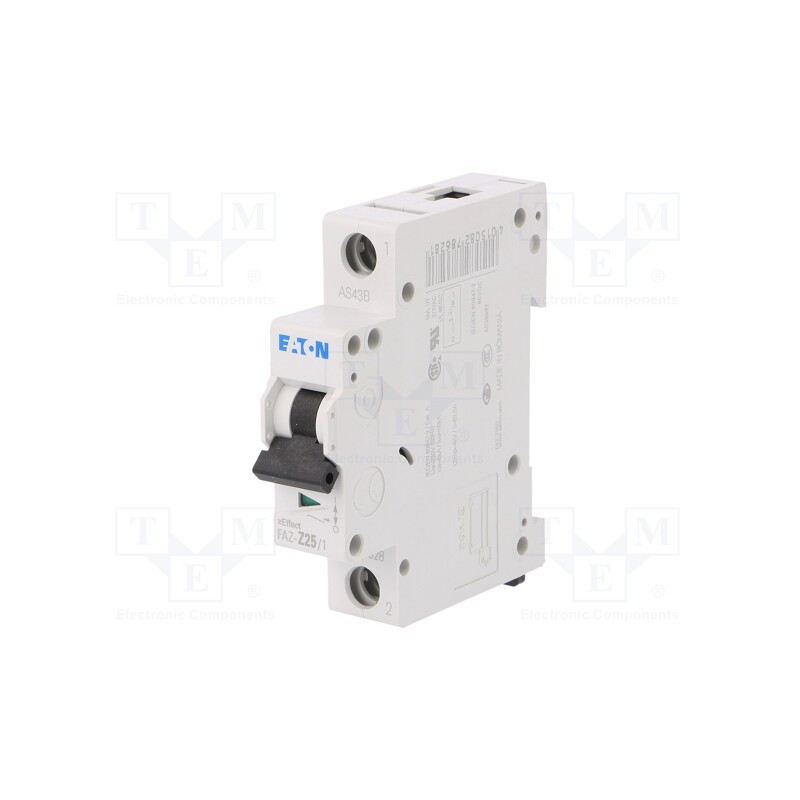 1 pcs x EATON ELECTRIC - FAZ-Z25/1 - Circuit breaker, 230/400VAC, Inom: 25A, Poles: 1, Charact: Z, 10kA