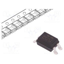 2 pcs x VISHAY - VO617A-1X017T - Optocoupler, SMD, Ch: 1, OUT: transistor, Uinsul: 5.3kV, Uce: 80V