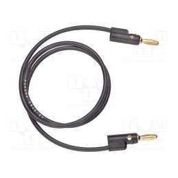 1 pcs x POMONA - 2948-60-0 - Test lead, 60VDC, 30VAC, 15A, Len: 1.524m, black, 2948