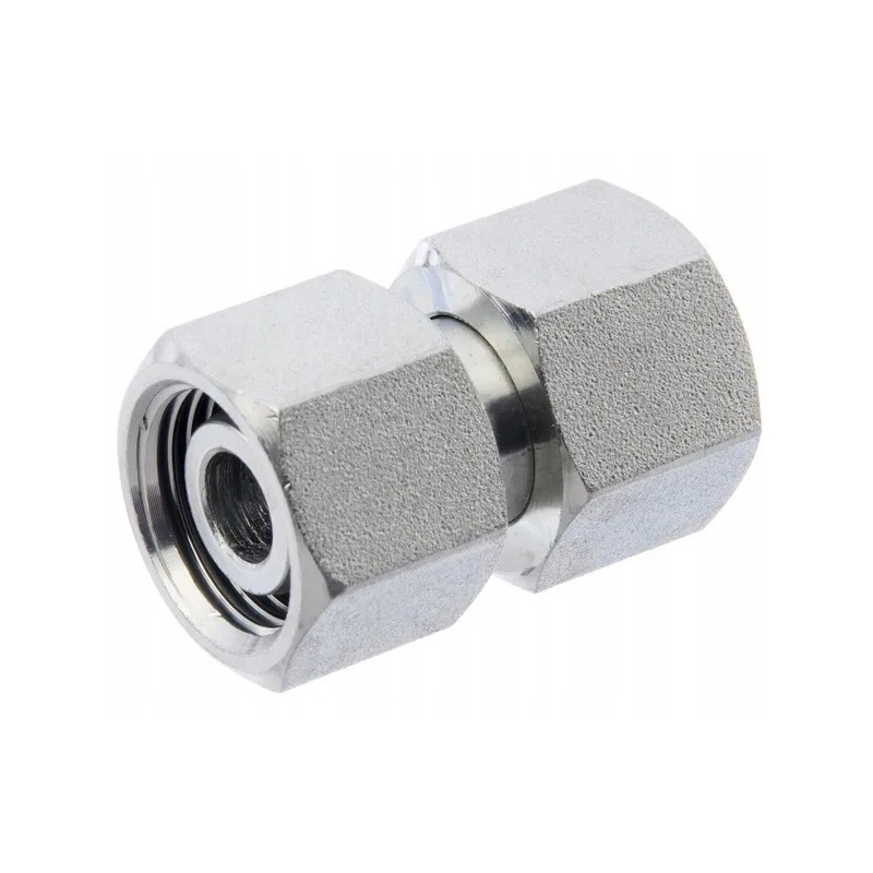 Snv12lgp straight connector with nuts m18x1 5 12l