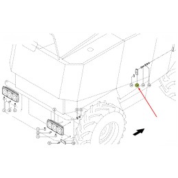 Claas Lexion Challenger rear lamp 65492040