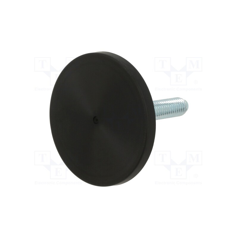 1 pcs x ELESA+GANTER - GN 40-60-M10-50-A1-S - Foot, without locknut,adjustable,with no-slip disk,with lever