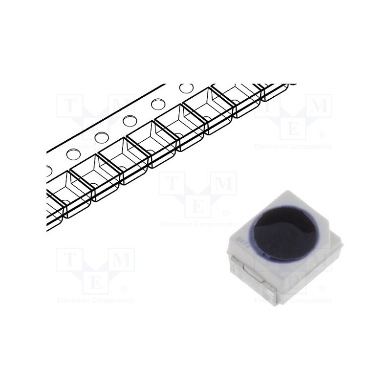 2 pcs x ams OSRAM - SFH 320-3 - Phototransistor, PLCC2, λp max: 980nm, 35V, 60°, Lens: transparent