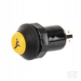 Quick button switch, round, yellow