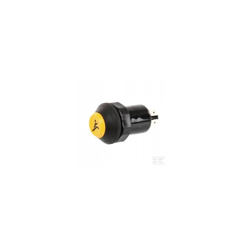 Quick button switch, round, yellow