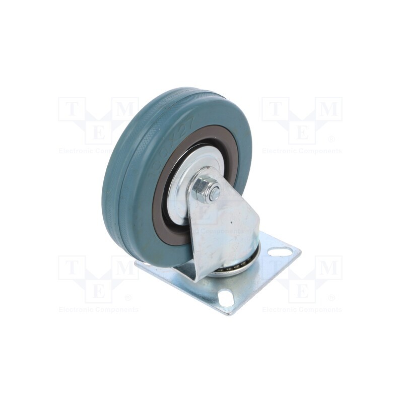 1 pcs x RADER - CKPA-PG 100S - Transport wheel, Ø: 100mm, W: 25mm, H: 130mm, torsional, 65kg, PG