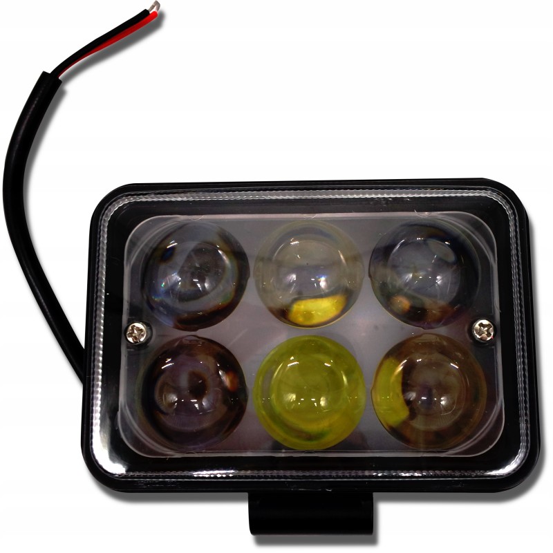 Rectangular LED work lamp headlight 10 80v 6w