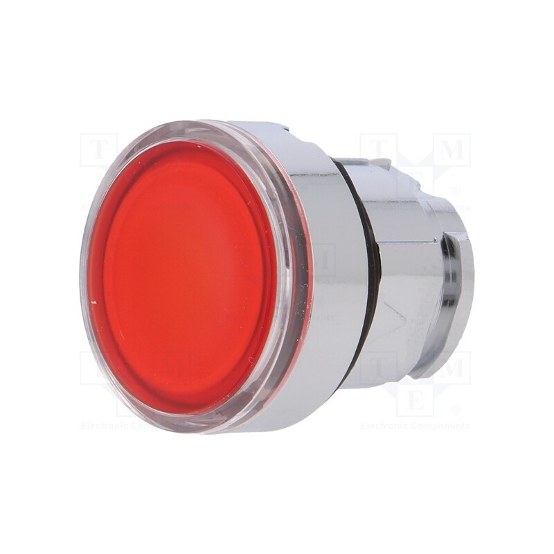 1 pcs x SCHNEIDER ELECTRIC - ZB4BW343 - Switch: push-button, 22mm, Stabl.pos: 1, red, ZBVB,ZBVG,ZBVJ,ZBVM