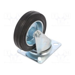 1 pcs x RADER - CKPW-SG 100W - Transport wheel, Ø: 100mm, W: 25mm, H: 128mm, torsional, 70kg, rubber