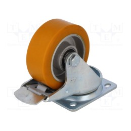 1 pcs x COLSON - BTAU 1002 6150 - Transport wheel, Ø: 100mm, W: 40mm, H: 128mm, torsional with lock