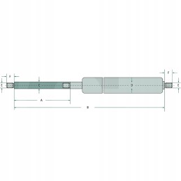 Gas cylinder 356mm 10mm 8mm stabilus