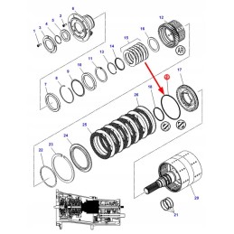 3799707m2 clutch basket sealing ring