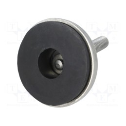 1 pcs x ROZTOCZE - 4.431.001SN - Foot, rigid,with lever, Base dia: 55mm, M10, stainless steel