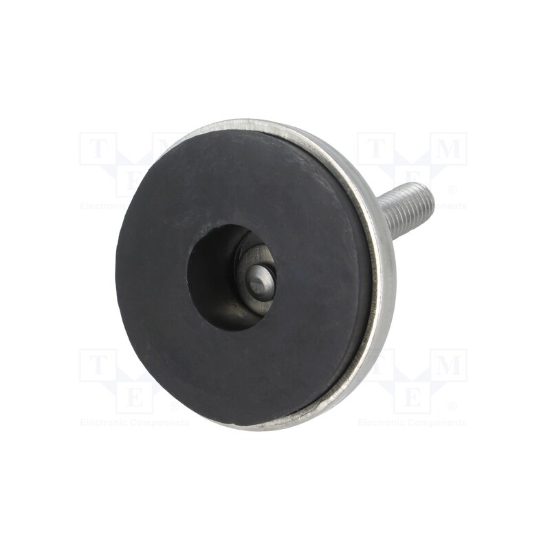 1 pcs x ROZTOCZE - 4.431.001SN - Foot, rigid,with lever, Base dia: 55mm, M10, stainless steel