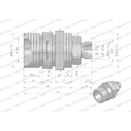 Valve seat bizon m18x1 5 screwed zsr6160101