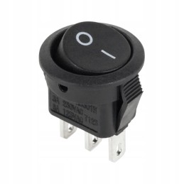 Round rocker switch connector, 3 pin