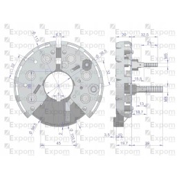 Alternator diode rectifier 335532 new type expo
