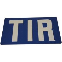 Truck warning sign 400x250mm, smooth semi-trailer