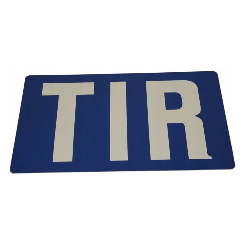 Truck warning sign 400x250mm, smooth semi-trailer